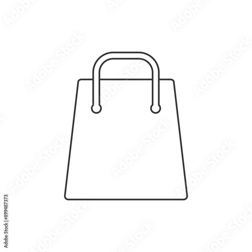 Shopping bag vector icon