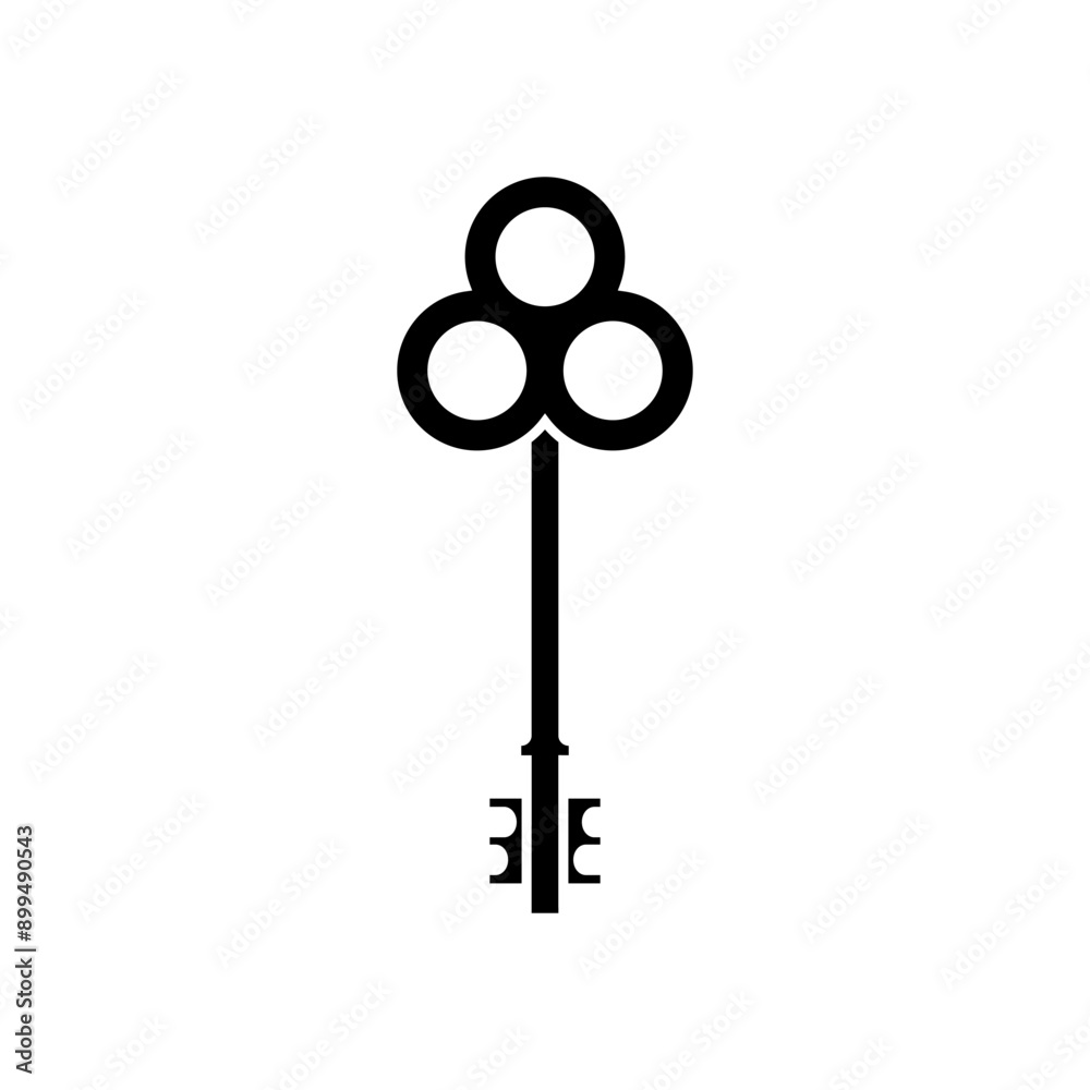 Obraz premium Key icon vector. Lock iluustartion sign. Closed symbol or logo.
