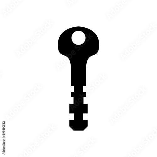 Key icon vector. Lock iluustartion sign. Closed symbol or logo.