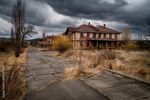 Scenes of abandoned towns a...