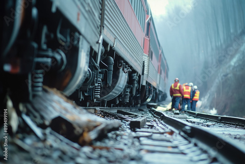 A passenger train derailed ...