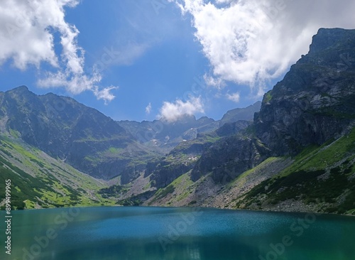 Beautiful view of the mountains and Czarny Staw Gasienicowy