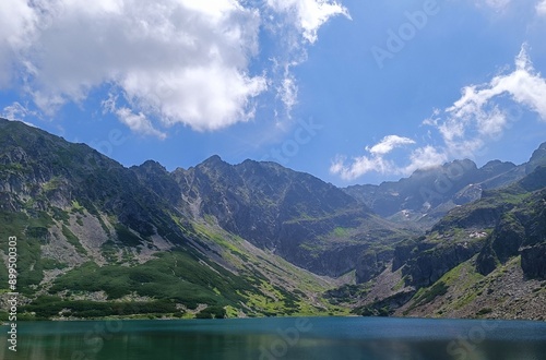 Beautiful view of the mountains and Czarny Staw Gasienicowy