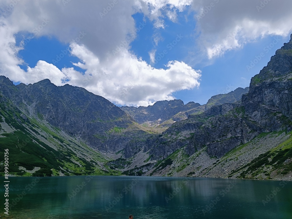 Beautiful view of the mountains and Czarny Staw Gasienicowy Beautiful view of the mountains and Czarny Staw Gasienicowy