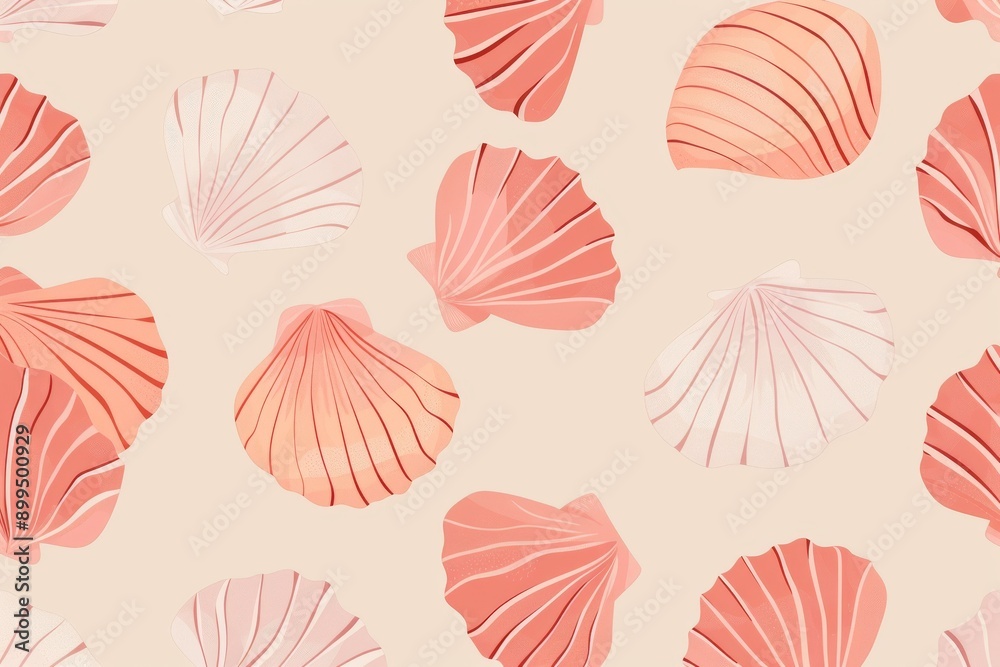 Marine Chic Shells, Dual-Tone Scallop Shells – Simple and Elegant. Beautiful simple AI generated image in 4K, unique. Marine Chic Shells, Dual-Tone Scallop Shells – Simple and Elegant. Beautiful simple AI generated image in 4K, unique.