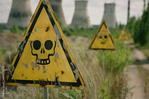 Prominent radiation warning...