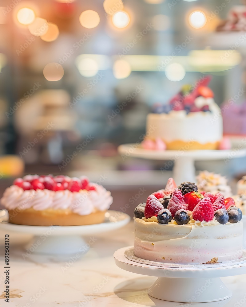 blurred cake shop background blurred cake shop background