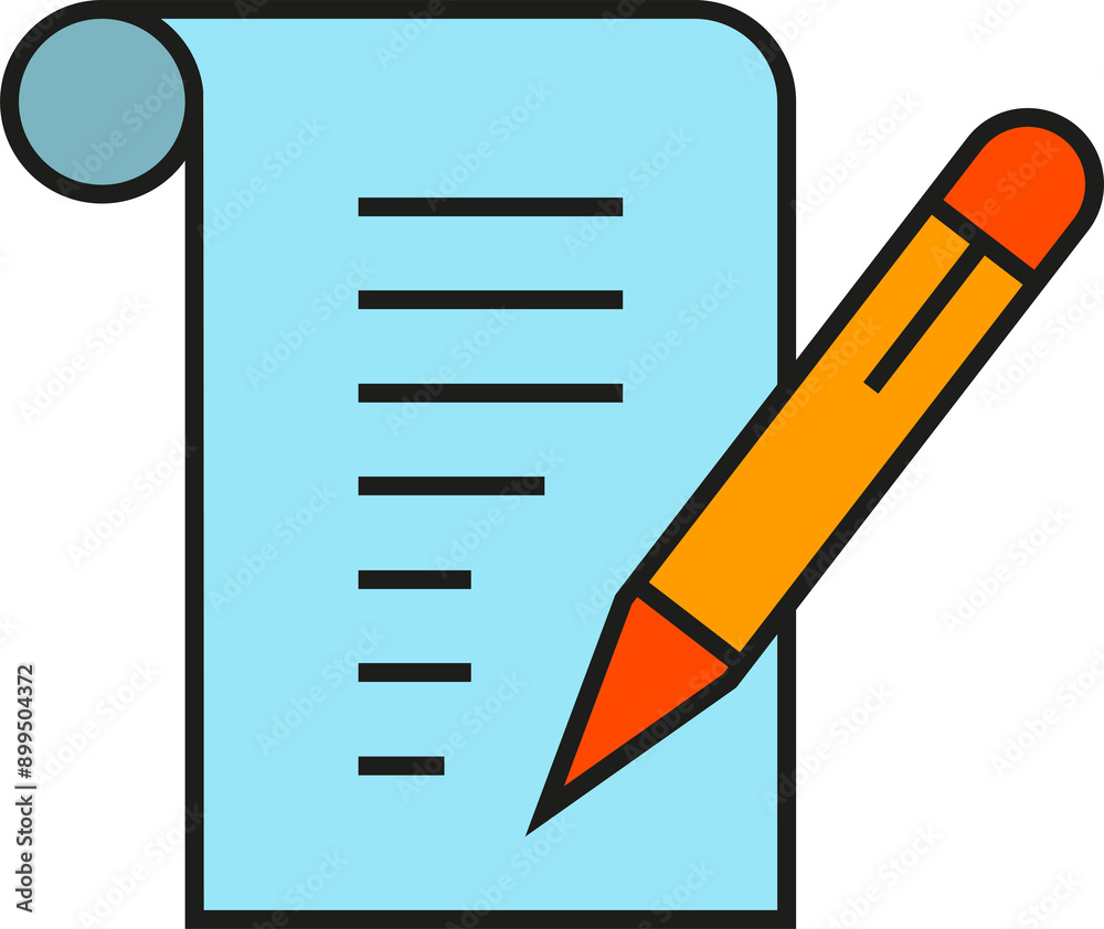 Pen and Document Icon
