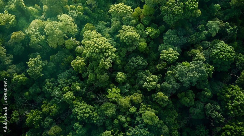 A lush green forest canopy background A lush green forest canopy background