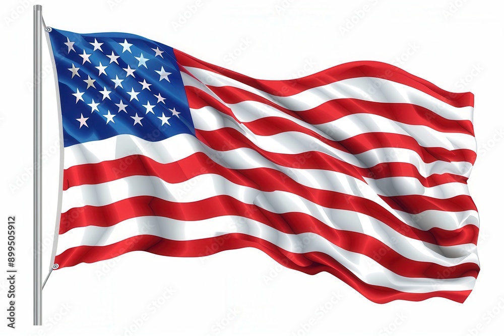 Obraz premium United States flag of the United States