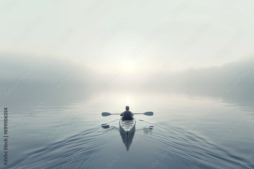 Fototapeta premium Tree trunk in water, sunset, backwater, Usedom, Mecklenburg-Western Pomerania, Germany, Europe . Beautiful simple AI generated image in 4K, unique.