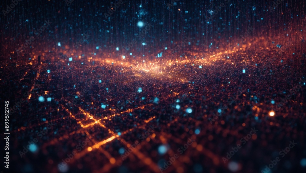 Cosmic City Lights: A mesmerizing cityscape stretches into the cosmos, glowing streets merging with shimmering stars in a breathtaking display of urban and celestial beauty. 