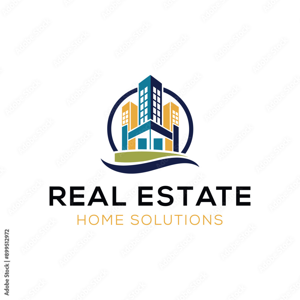 Fototapeta premium Building real estate logo design