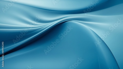 Azure Flow: Abstract waves of blue silk cascade in a luxurious, tactile background texture. 
