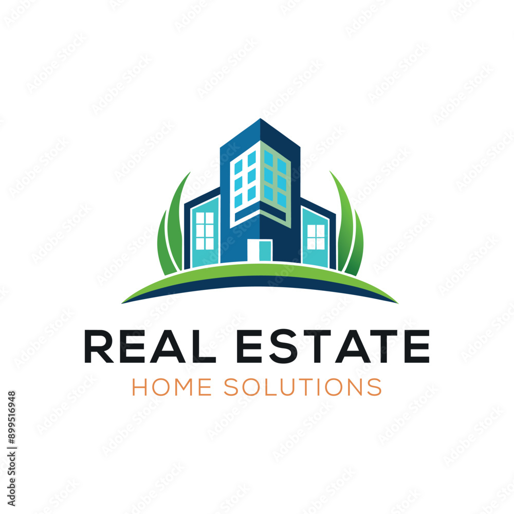 Fototapeta premium Building real estate logo design