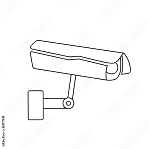 Fixed CCTV, Security Camera Icon Vector Template