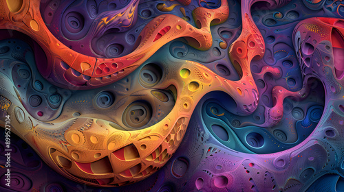 a colorful abstract painting