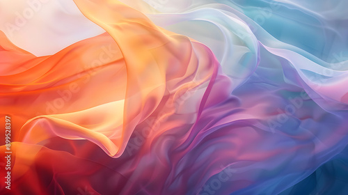 abstract background with colorful waves