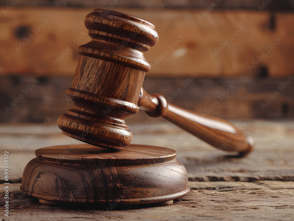 Wooden judge's gavel on the table as a trial concept. Neural network AI generated art Wooden judge's gavel on the table as a trial concept. Neural network AI generated art