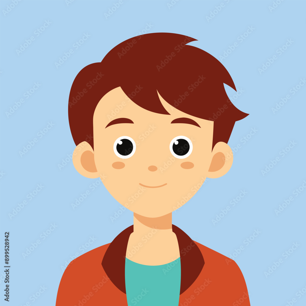Teen Boy Avatar Vector Icon illustration Teen Boy Avatar Vector Icon illustration