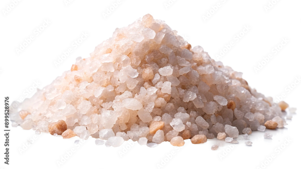 Healthy cooking element Rock Salt on white or transparent background Healthy cooking element Rock Salt on white or transparent background