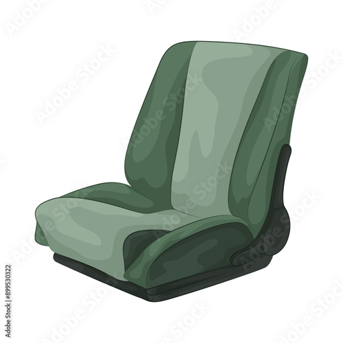 Illustration of car seat 