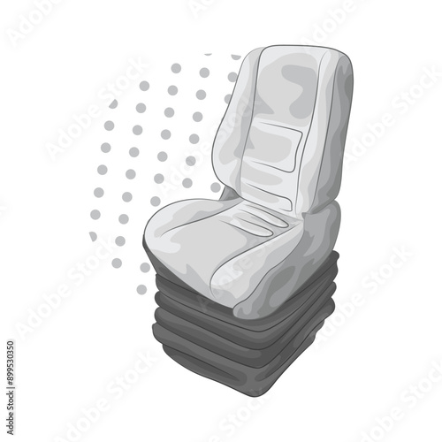 Illustration of car seat 