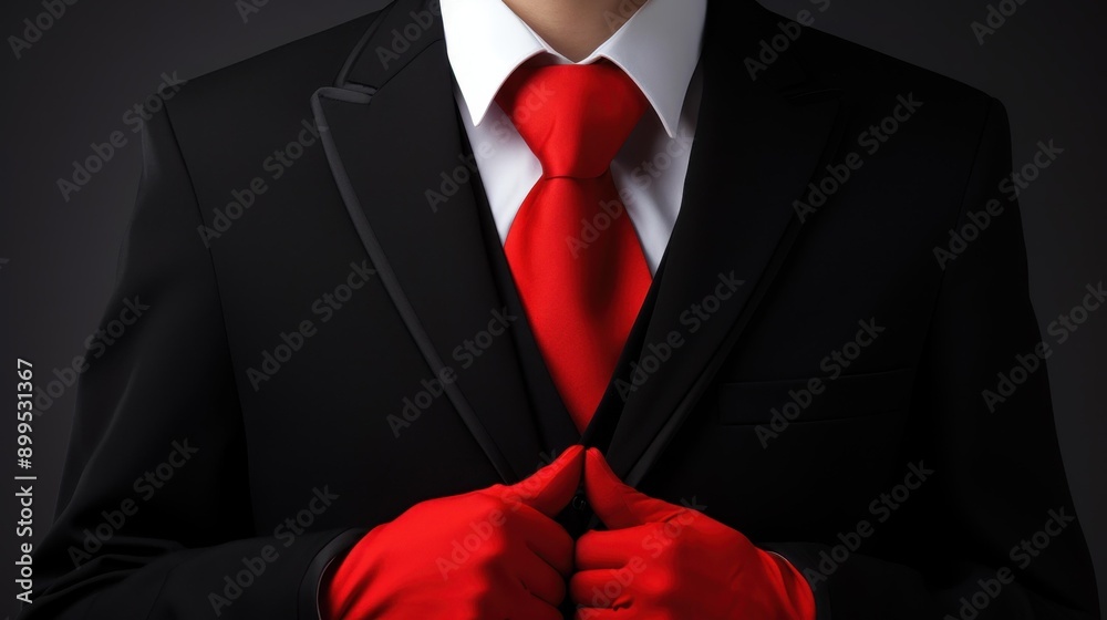 Powerful businessman in a suit with a bold red cape a symbol of strength, leadership, and success. Powerful businessman in a suit with a bold red cape a symbol of strength, leadership, and success.