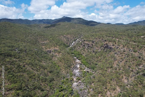 Aerial photo of Davis Ck Falls  Queensland Australia photo