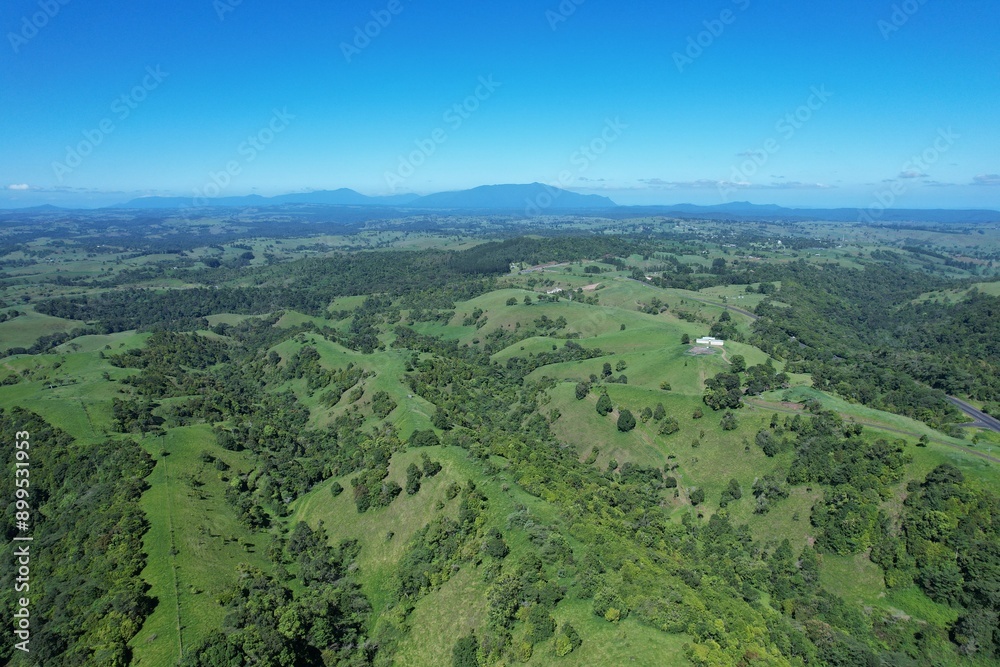 Naklejka premium Aerial photo of Milla Milla area Queensland Australia