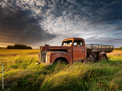 old rusty truck