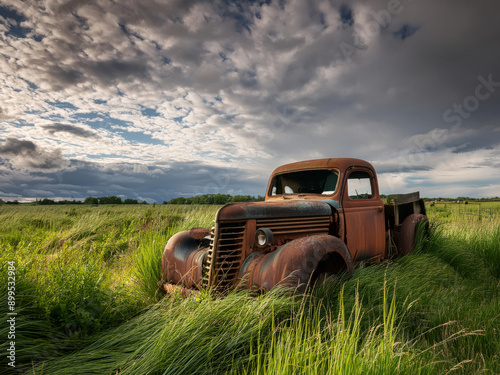 old rusty truck