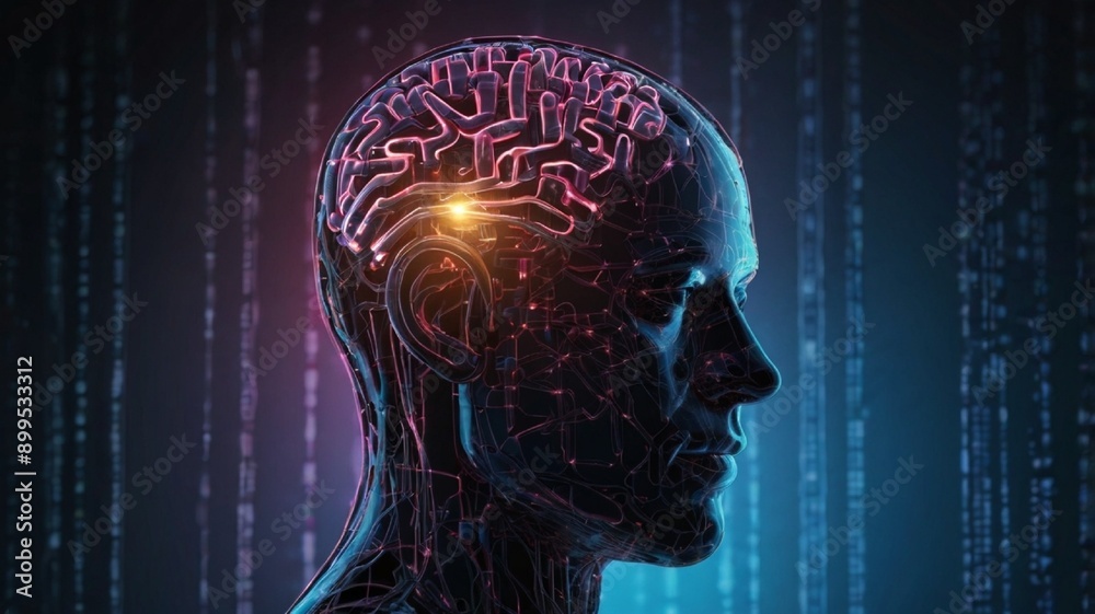 Human Brain with Ai Technology 