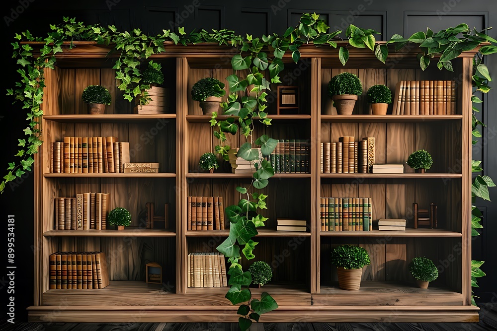 old wooden shelves