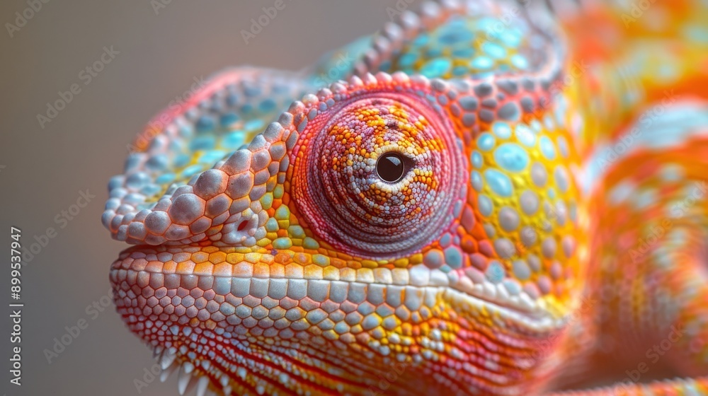 Fototapeta premium close up of a chameleon