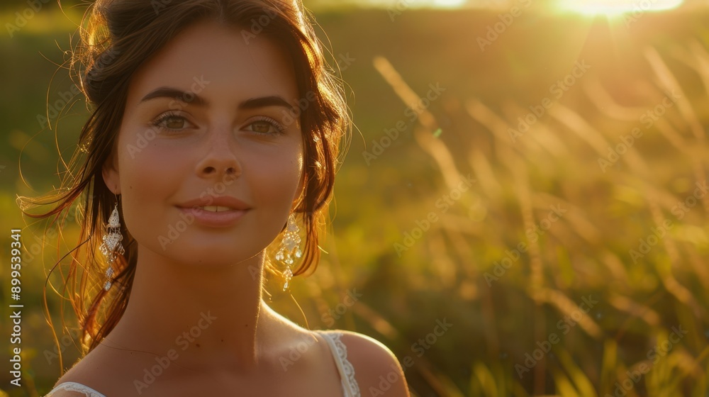 The woman in summer sunlight The woman in summer sunlight