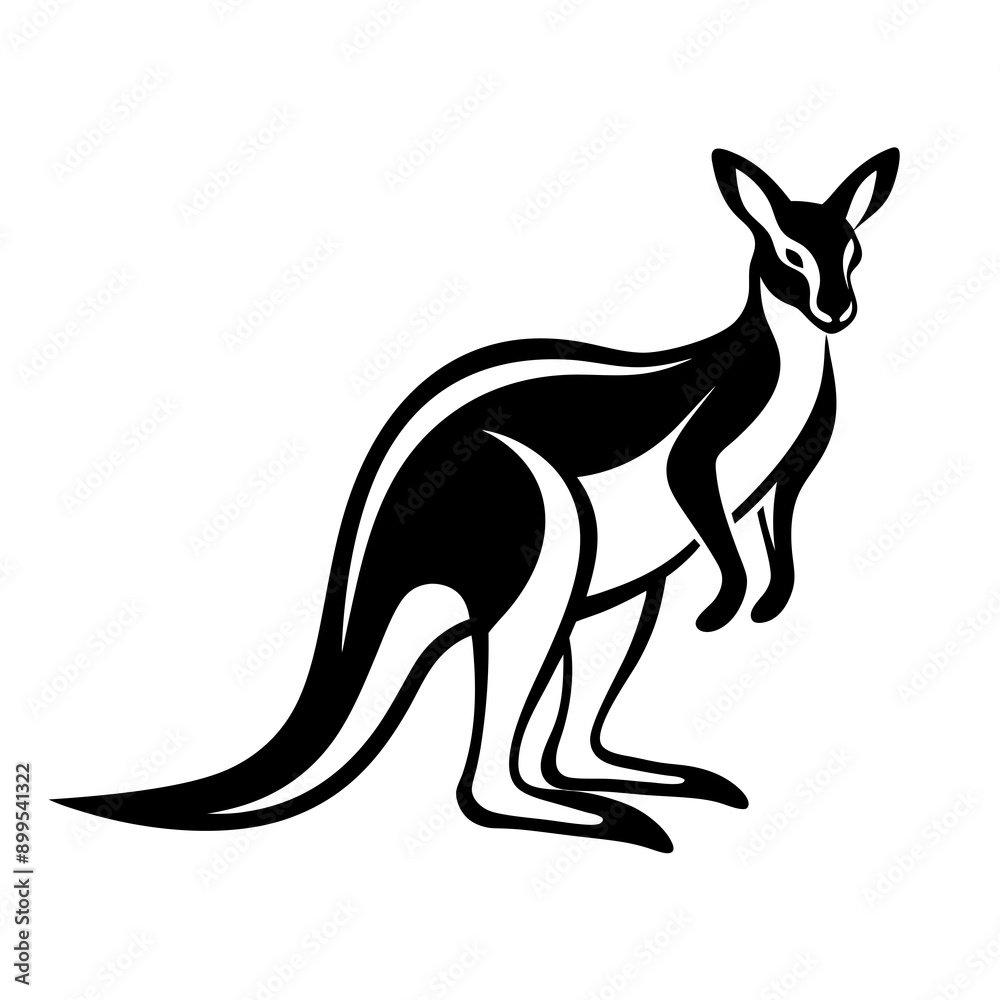 Fototapeta premium Kangaroo Vector