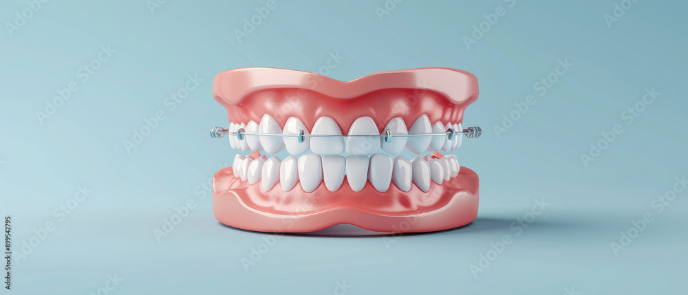 Flat design image showcasing orthodontic braces tightening process, ideal for dental clinics and educational materials on orthodontics. Flat design image showcasing orthodontic braces tightening process, ideal for dental clinics and educational materials on orthodontics.