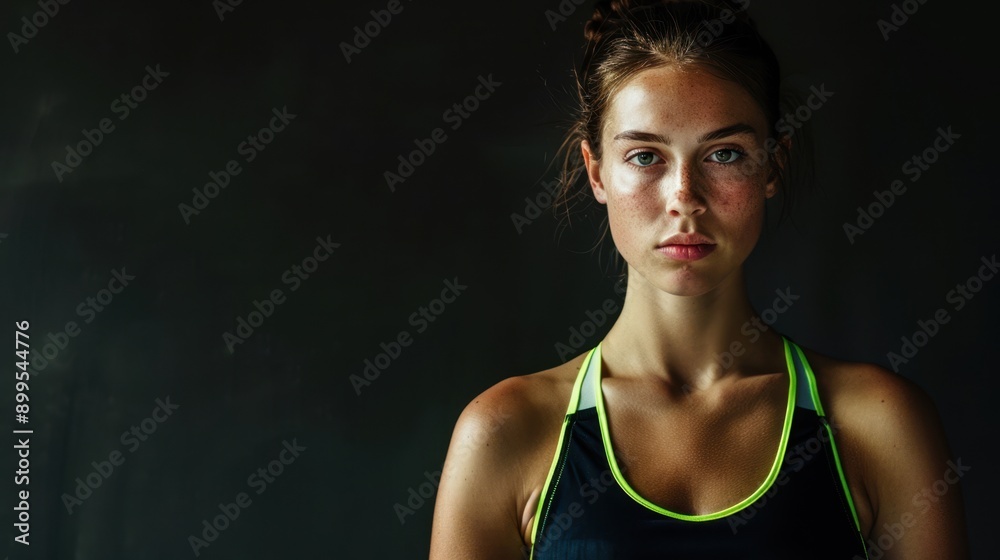 The woman in sportswear The woman in sportswear