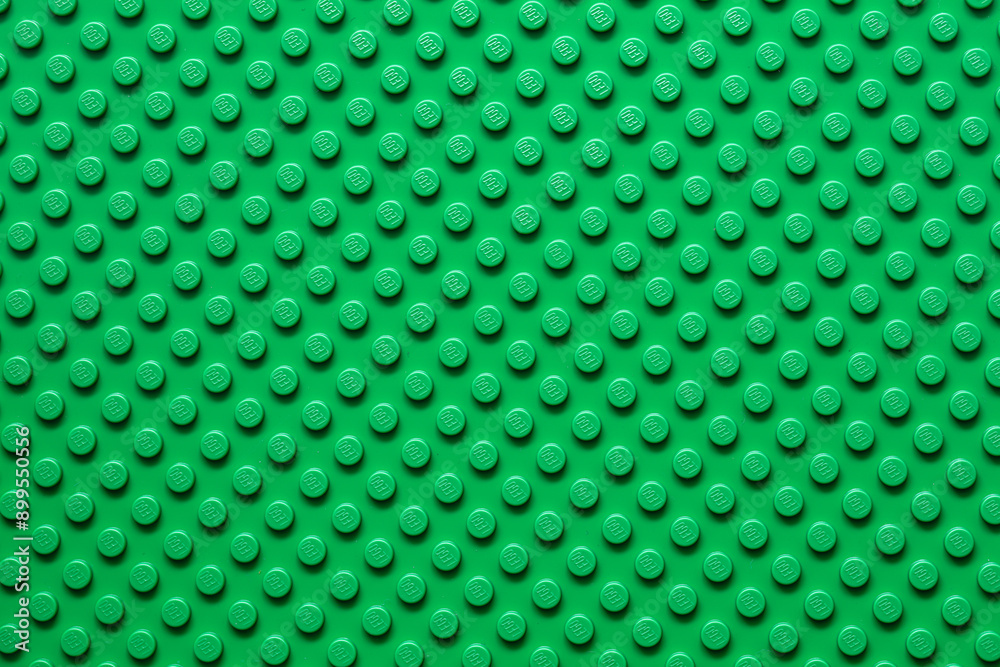 Obraz premium Green Lego plate for design purpose