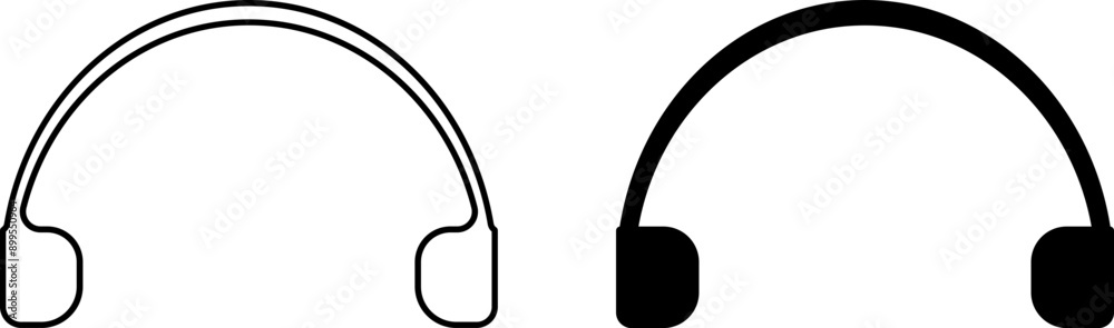 headphones icon vector headphones icon vector