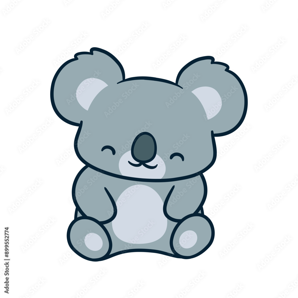 Adorable cute Koala cartoon celebrates perfect for merchandise purposes Adorable cute Koala cartoon celebrates perfect for merchandise purposes