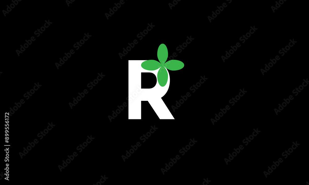 R Leaf Logo Initial Green Nature R Leaf Logo Initial Green Nature