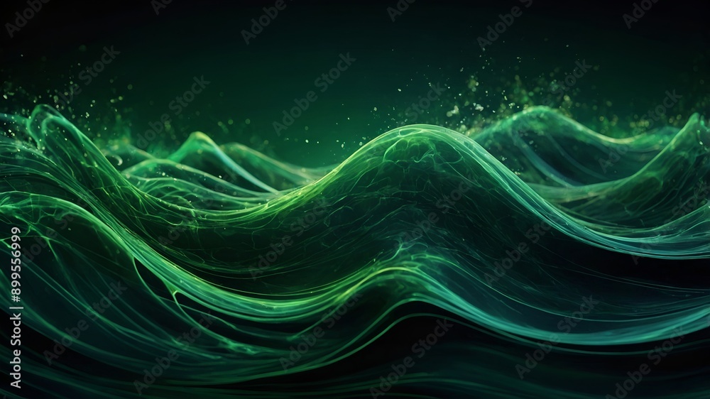 Dynamic Green Wave Elegance Dynamic Green Wave Elegance