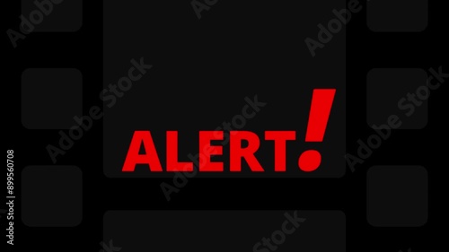 spoiler alert animation text on plain black background