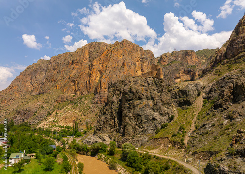 Enguzek kapi castle in high mountain in Uzundere, Erzurum, Turkey, Turkey Travel photo