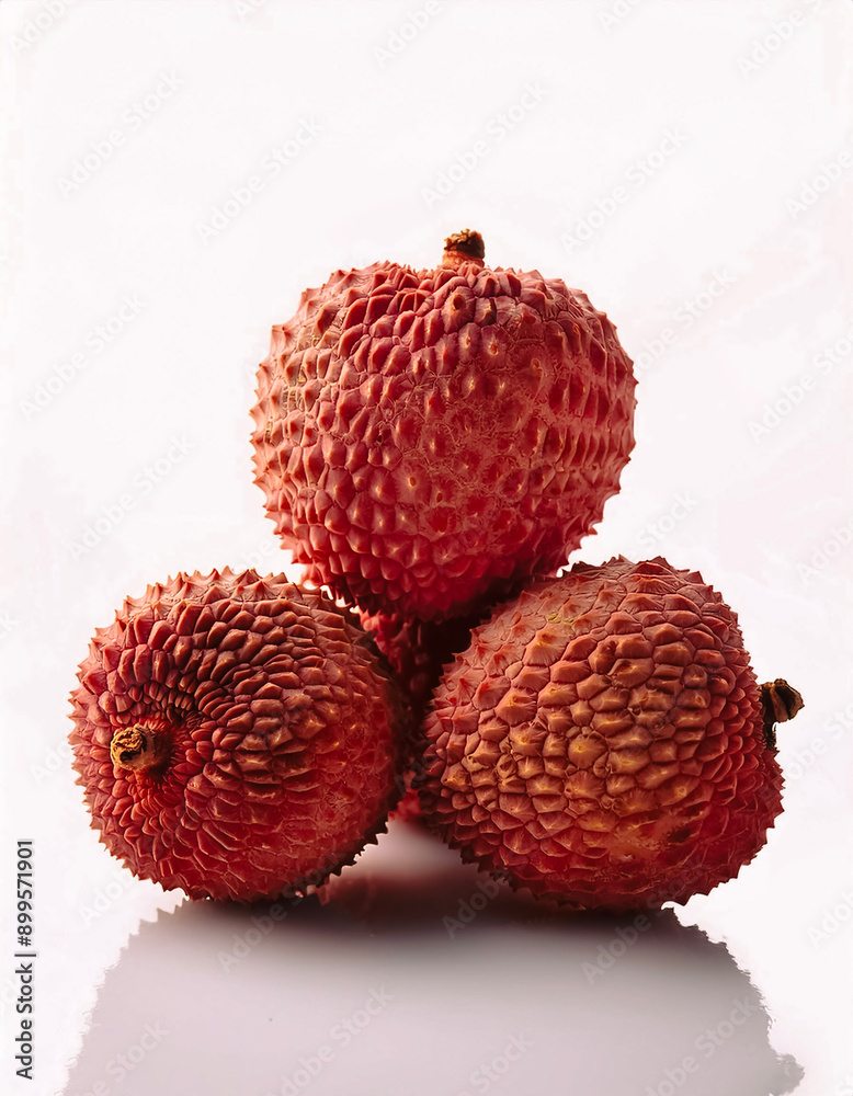 Fresh a pile lychee, organic isolated on white background. Fresh a pile lychee, organic isolated on white background.