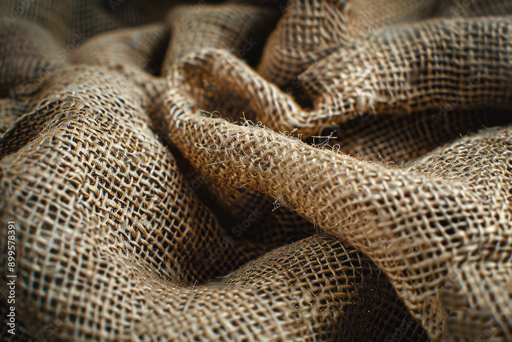 Rustic Burlap Fabric Texture in Natural Light - Coarse Weave Detail Rustic Burlap Fabric Texture in Natural Light - Coarse Weave Detail