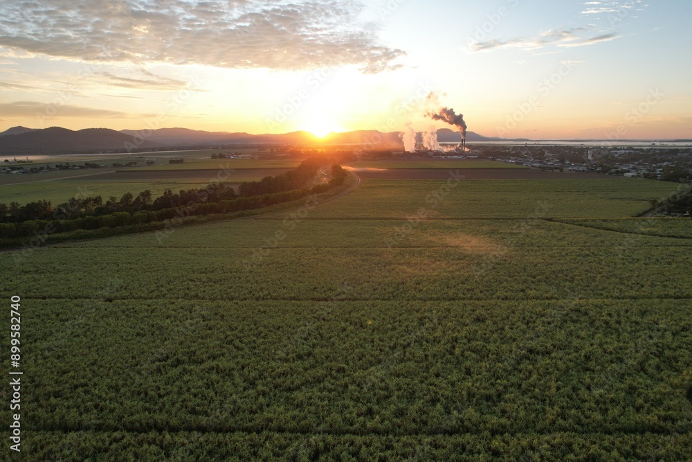 Fototapeta premium Aerial photo of Proserpine Queensland Australia