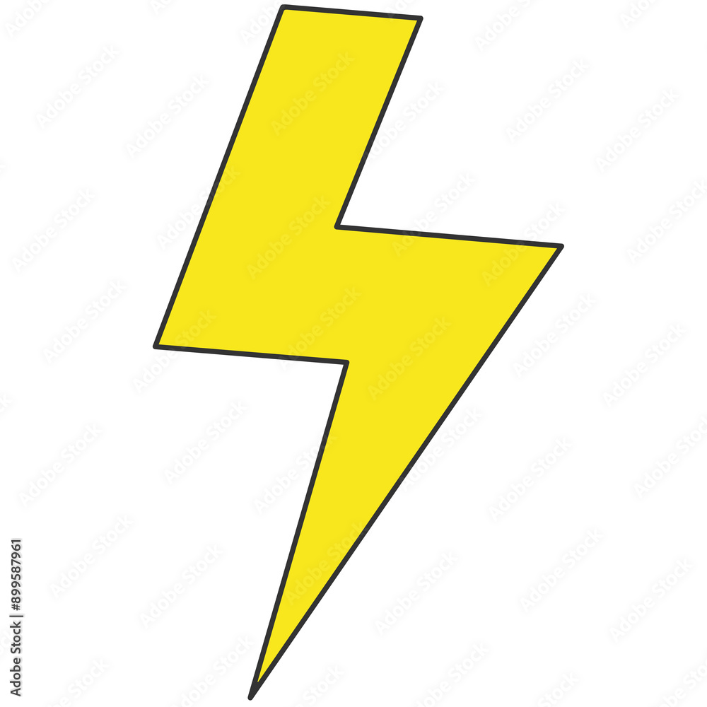 black outline yellow fill electricity icon black outline yellow fill electricity icon